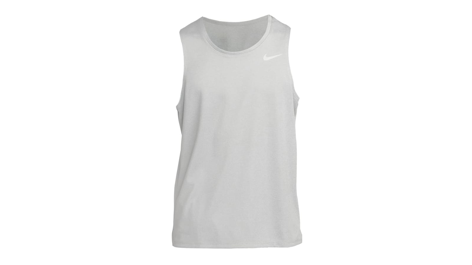 Nike Men s Miler Dri FIT Running Tank Particle Gray Gray Fog Heather Rogue Fitness